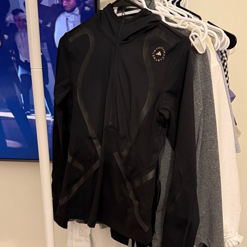 Adidas x Stella McCartney Black Zip-Up Performance Hoodie